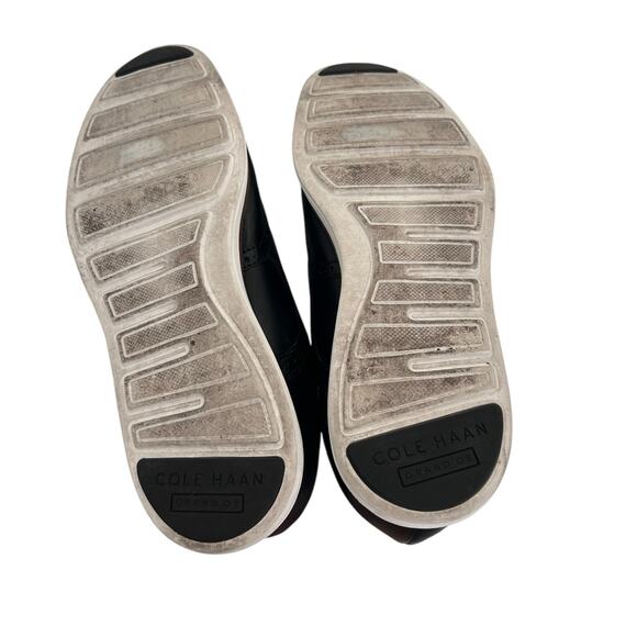 Cole Haan Black Leather OriginalGrand Lace Up Loafers Sz 10.5 - Picture 6 of 9